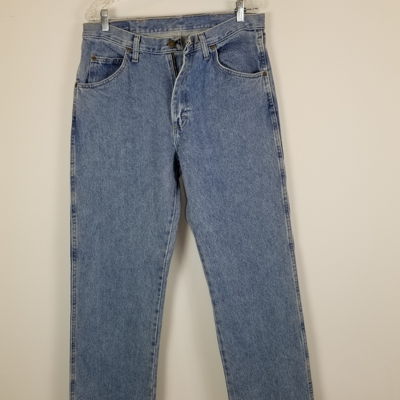 Wrangler Regular U Shape Blue Jeans 34 X 34 - Picture 2 of 12